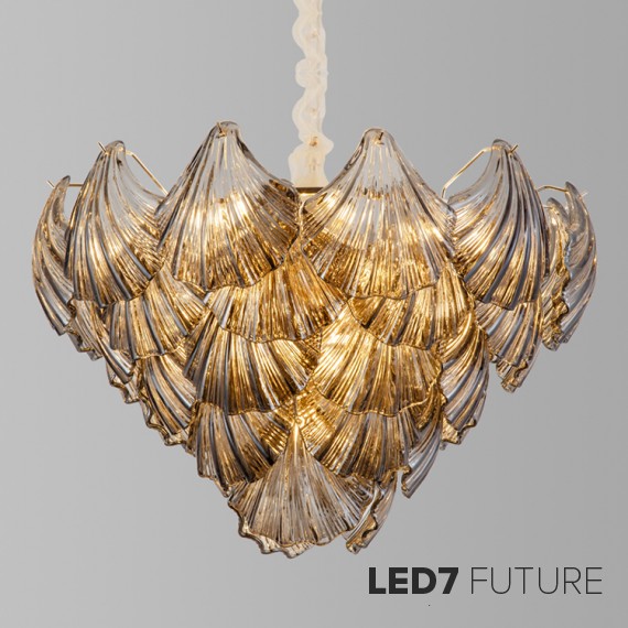 Ritz - Smoke Shell Chandelier